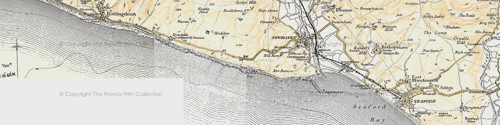 Old map of Peacehaven Heights in 1898