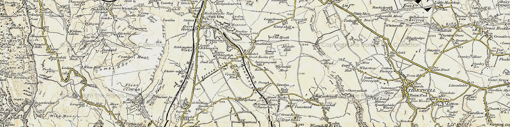Old map of Peak Dale in 1902-1903