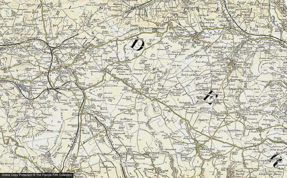 Old Map of Peak Forest, 1902-1903 in 1902-1903