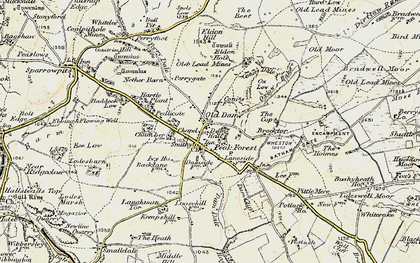 Old map of Peak Forest in 1902-1903