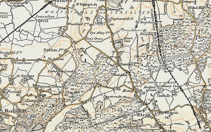 Old map of Pean Hill in 1898