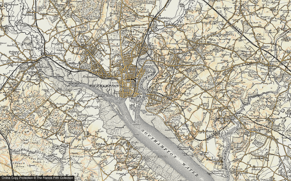 Old Map of Peartree Green, 1897-1909 in 1897-1909