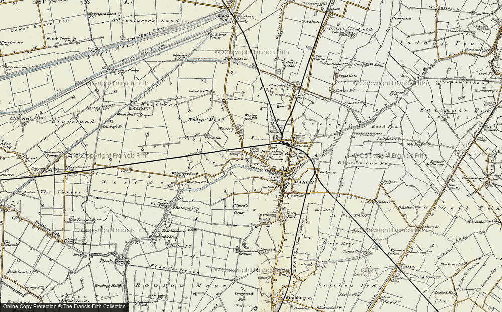 Old Map of Peas Hill, 1901-1902 in 1901-1902