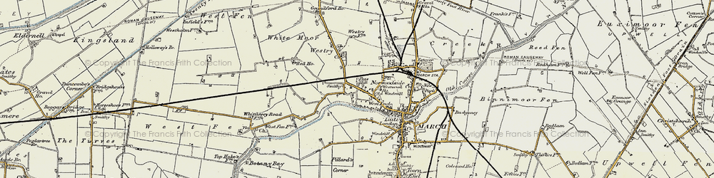 Old map of Peas Hill in 1901-1902