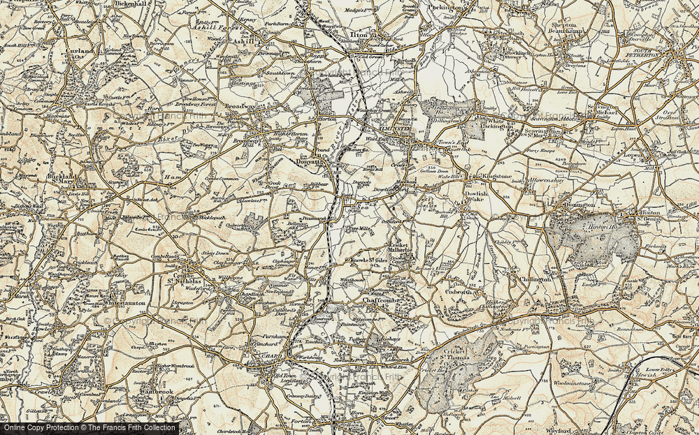 Old Map of Peasmarsh, 1898-1899 in 1898-1899