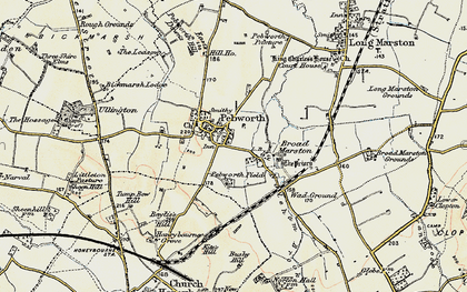 Old map of Pebworth in 1899-1901