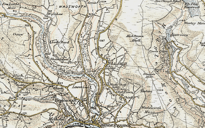 Old map of Pecket Well in 1903