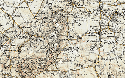Old map of Peckforton in 1902-1903