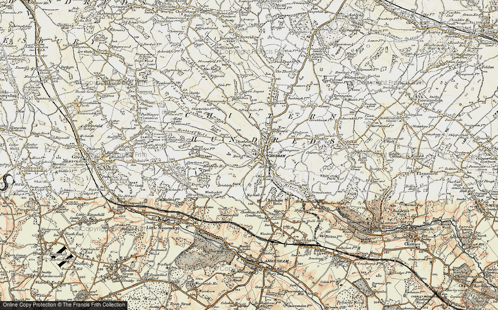Old Map of Historic Map covering Bury, The in 1897-1898