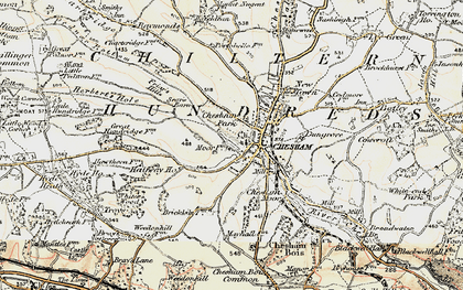 Old map of Bury, The in 1897-1898