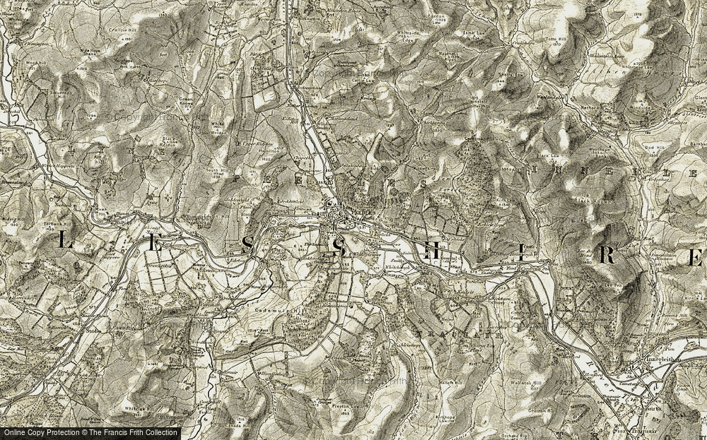 Old Map of Peebles, 1903-1904 in 1903-1904
