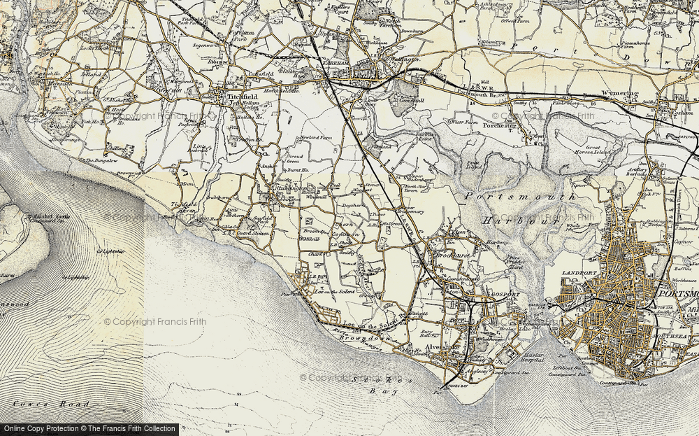 Old Map of Historic Map covering MCA Daedalus Aerodrome in 1897-1899