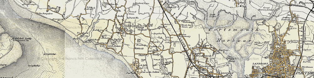 Old map of Peel Common in 1897-1899