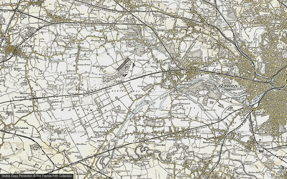 Old Map of Peel Green, 1903 in 1903
