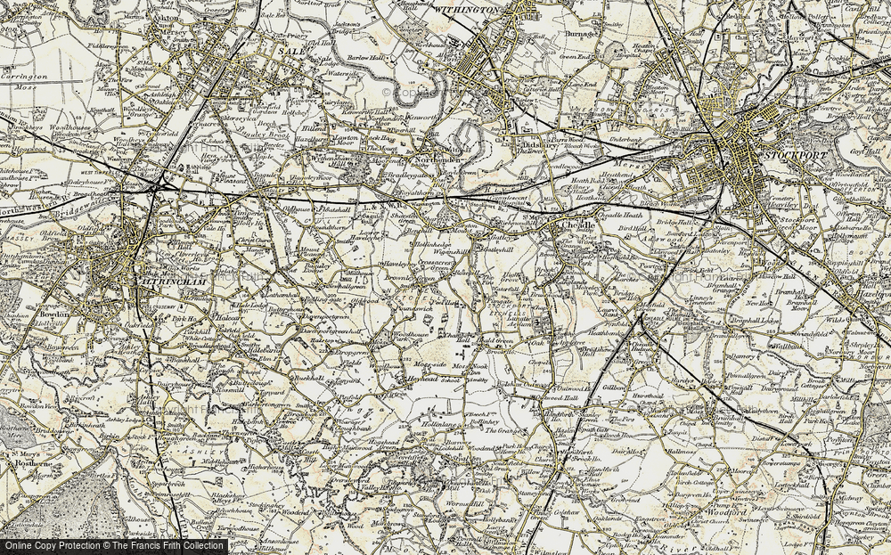 Old Map of Peel Hall, 1903 in 1903