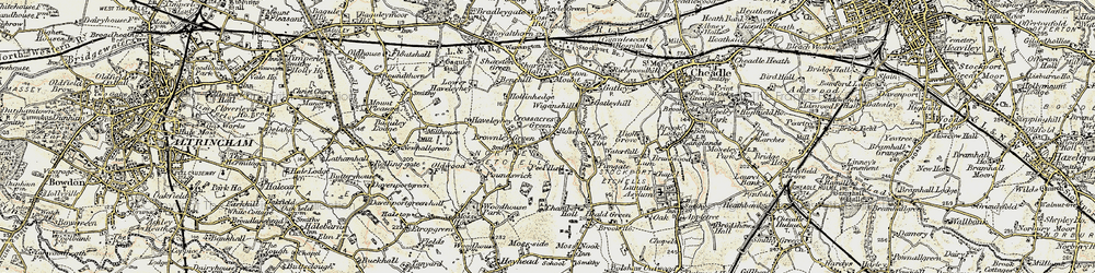Old map of Peel Hall in 1903