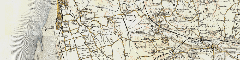 Old map of Peel Hill in 1903