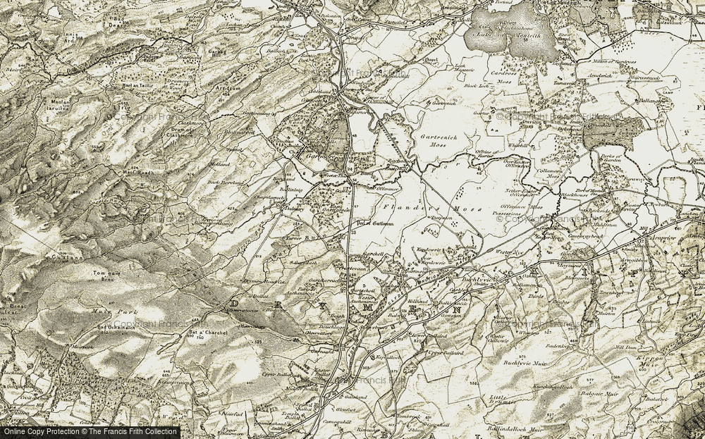 Old Map of Peel of Gartfarran, 1904-1907 in 1904-1907
