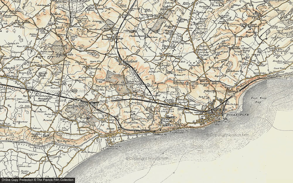 Old Map of Peene, 1898-1899 in 1898-1899