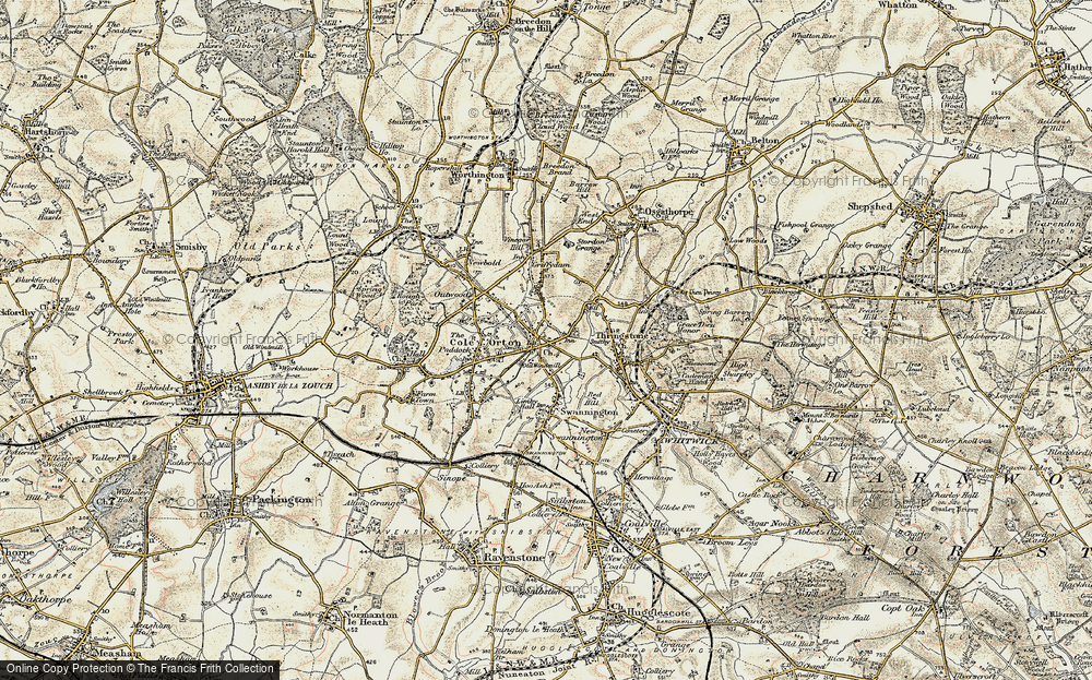 Old Map of Peggs Green, 1902-1903 in 1902-1903