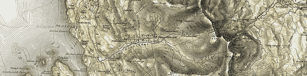 Old map of Peinaha in 1908-1909