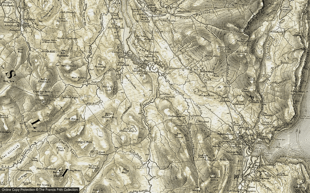 Old Map of Peiness, 1909 in 1909