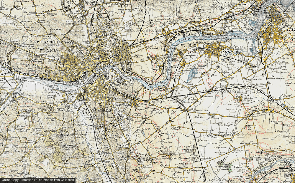 Old Map of Pelaw, 1901-1904 in 1901-1904