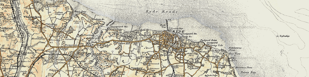 Old map of Pelhamfield in 1899