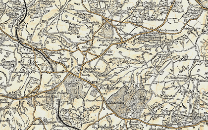 Old map of Pell Green in 1898