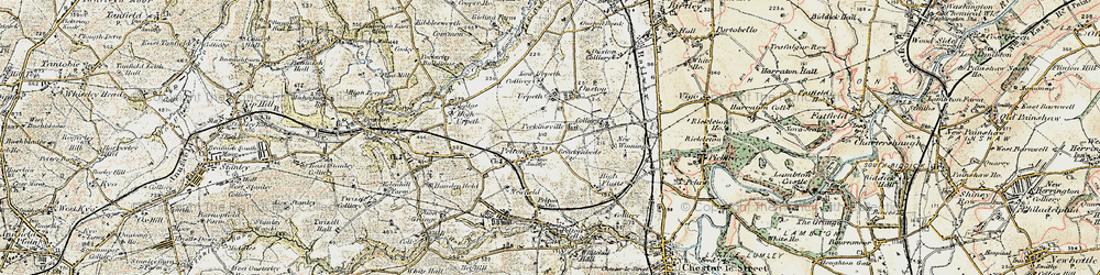 Old map of Pelton in 1901-1904