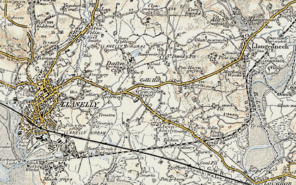 Old map of Pemberton in 1900-1901