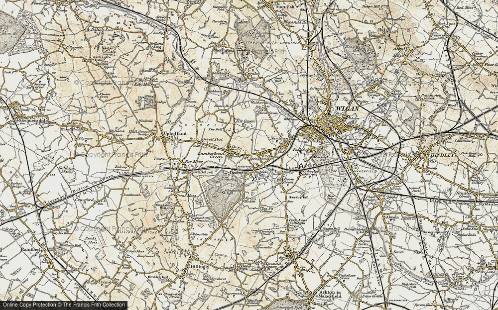 Old Map of Pemberton, 1903 in 1903