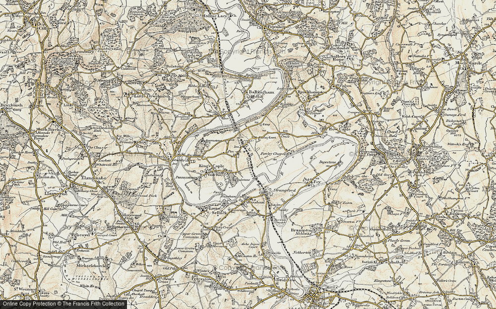Old Map of Pen-allt, 1899-1900 in 1899-1900
