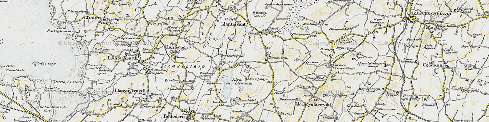 Old map of Chwaen-wen in 1903-1910