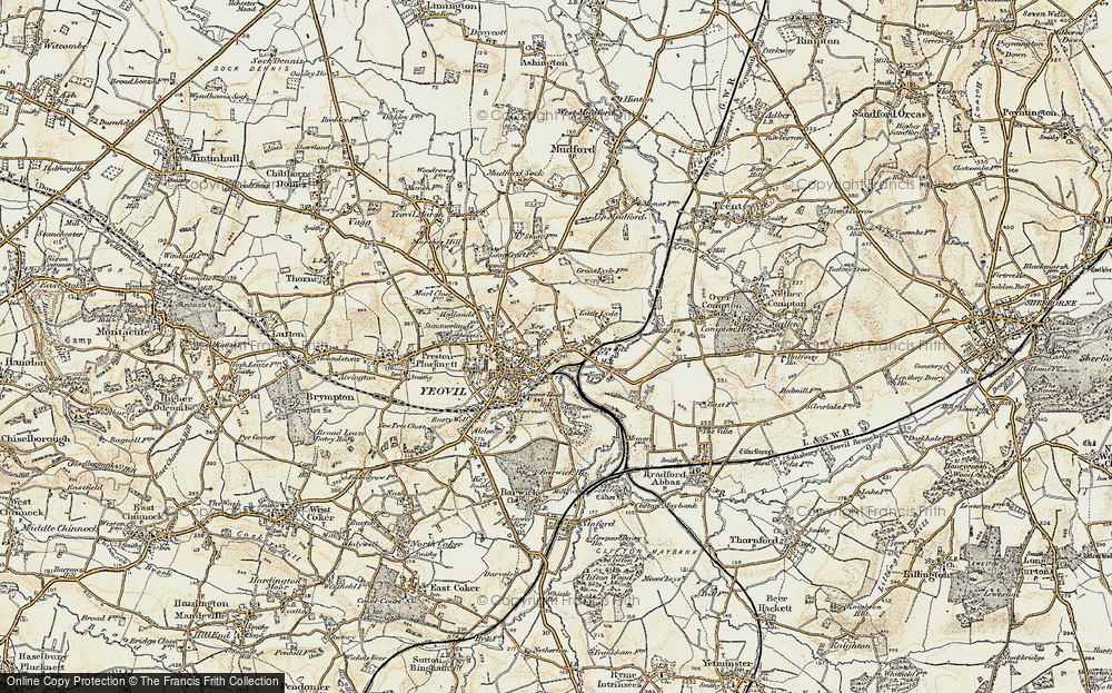 Old Map of Pen Mill, 1899 in 1899