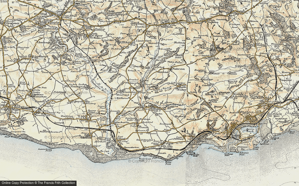Old Map of Pen-onn, 1899-1900 in 1899-1900
