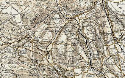 Old map of Pen-rhos in 1902-1903