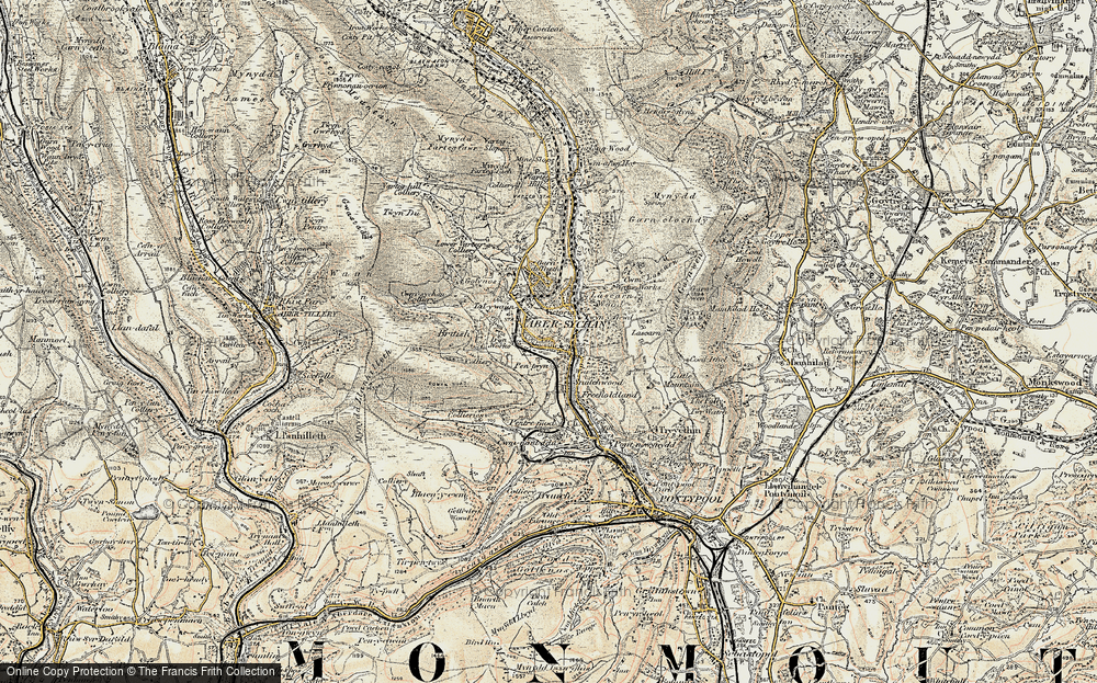 Old Map of Pen-twyn, 1899-1900 in 1899-1900