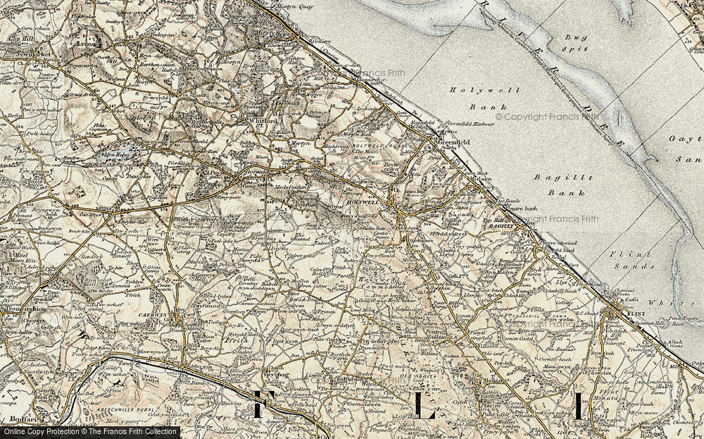 Old Map of Pen-y-Ball Top, 1902-1903 in 1902-1903