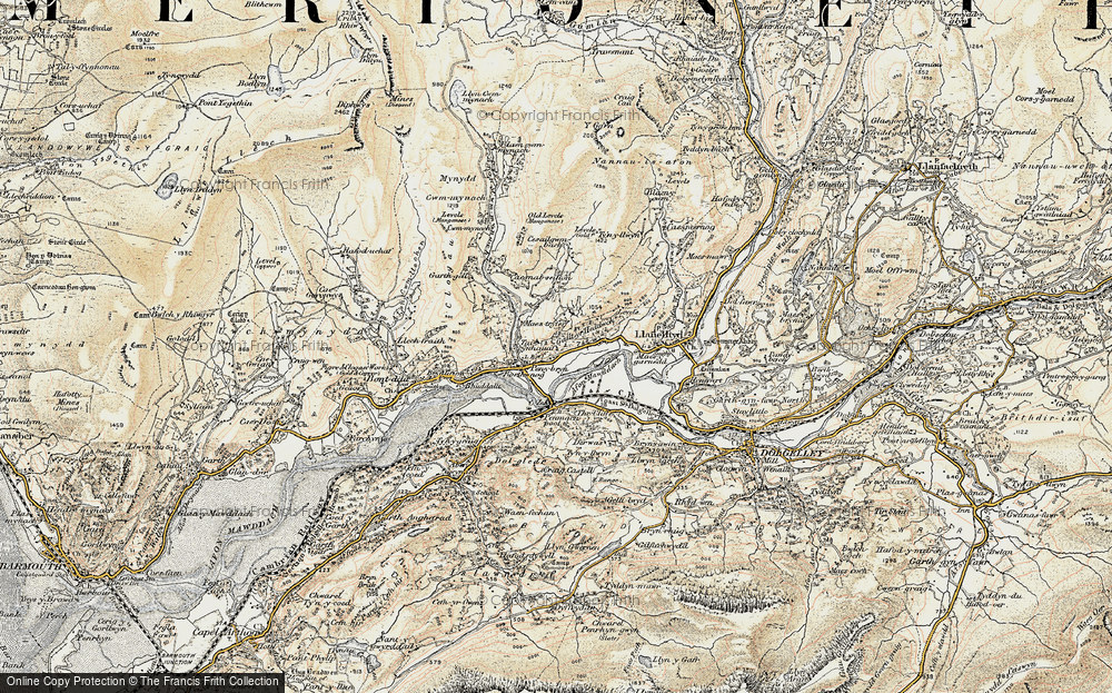 Old Map of Pen-y-bryn, 1902-1903 in 1902-1903