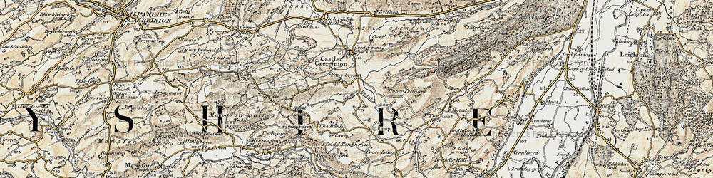 Old map of Ashton in 1902-1903