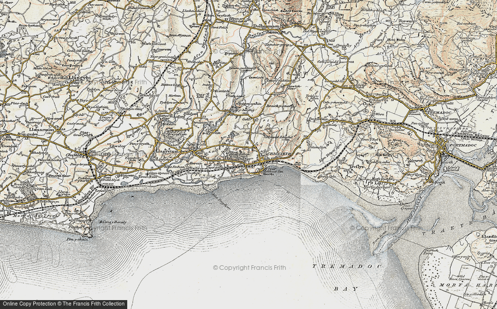 Old Map of Pen-y-bryn, 1903 in 1903