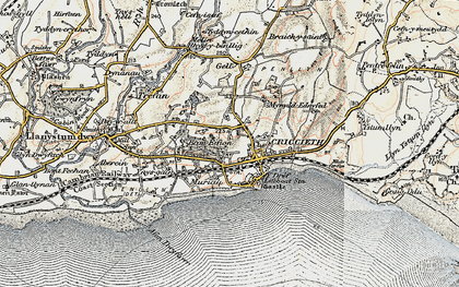 Old map of Pen-y-bryn in 1903