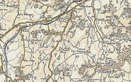 Old map of Ty Harry in 1899-1900