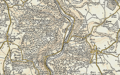 Old map of Bigsweir Br in 1899-1900