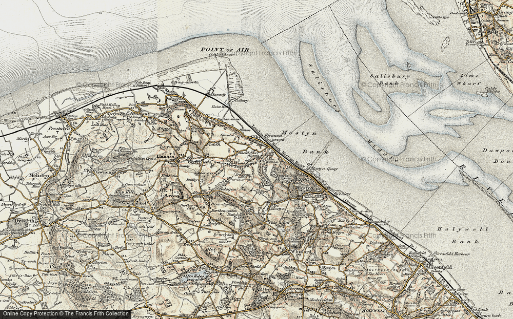 Old Map of Pen-y-ffordd, 1902-1903 in 1902-1903