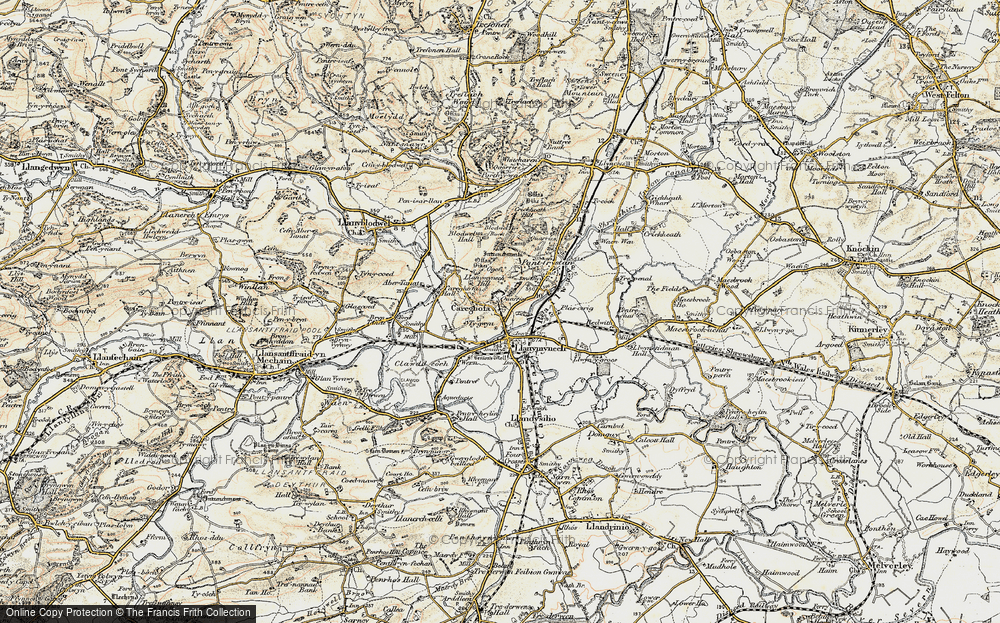Old Map of Pen y Foel, 1902-1903 in 1902-1903