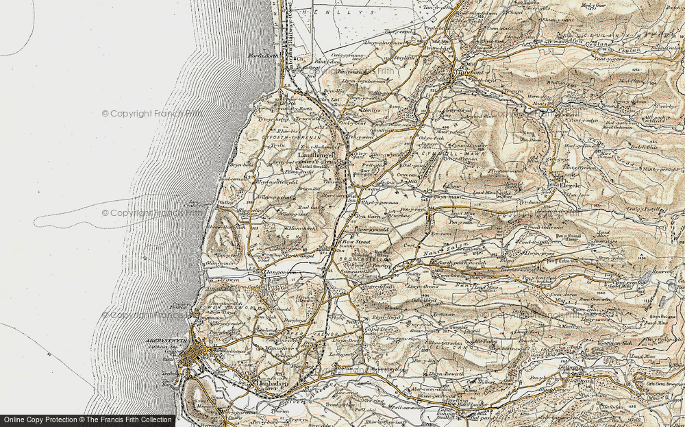 Old Map of Historic Map covering Wileirog in 1901-1903
