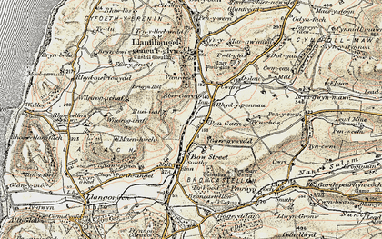 Old map of Wileirog in 1901-1903