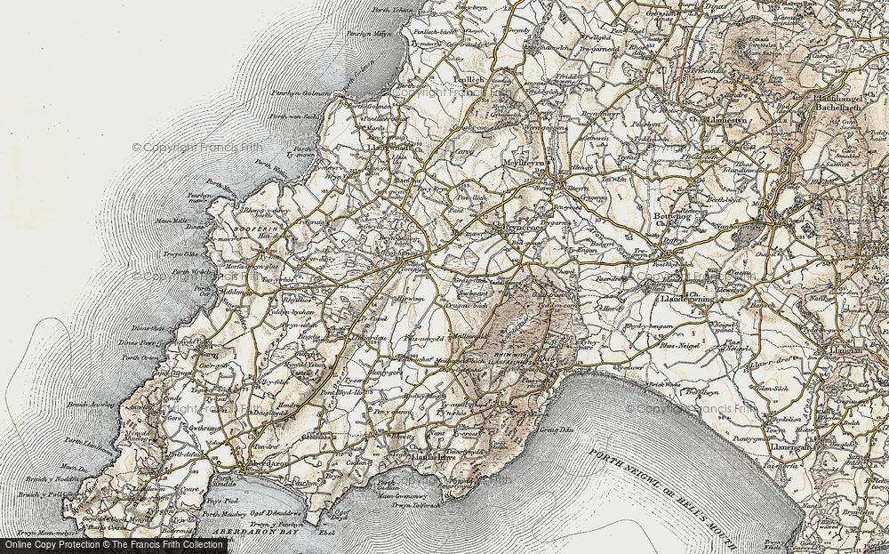 Old Map of Pen-y-groeslon, 1903 in 1903